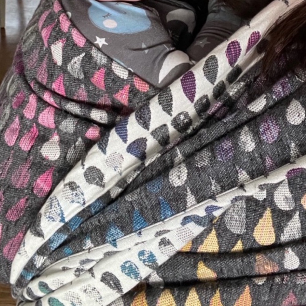 Woven Wings Droplets Kaleidoscope Woven Wrap - Size 7